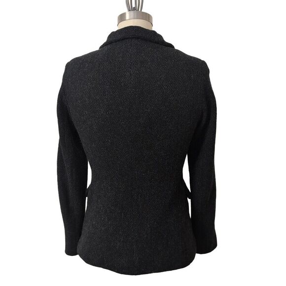 Ralph Lauren Black Label Wool Cashmere Charcoal Blazer Jacket Wmns 10 - Picture 2 of 11